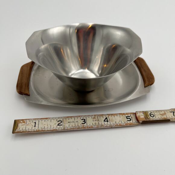 Vintage Monarch Mark III Sauce Dip Bowl MCM Mid Century Stainless Steel Japan - Picture 2 of 8